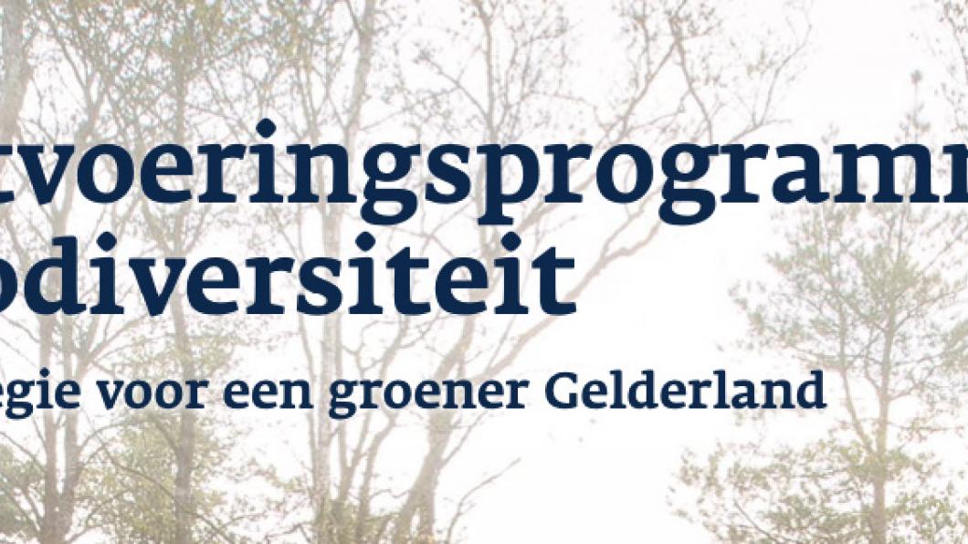 Uitvoeringsprogramma Biodiversiteit Provincie Gelderland