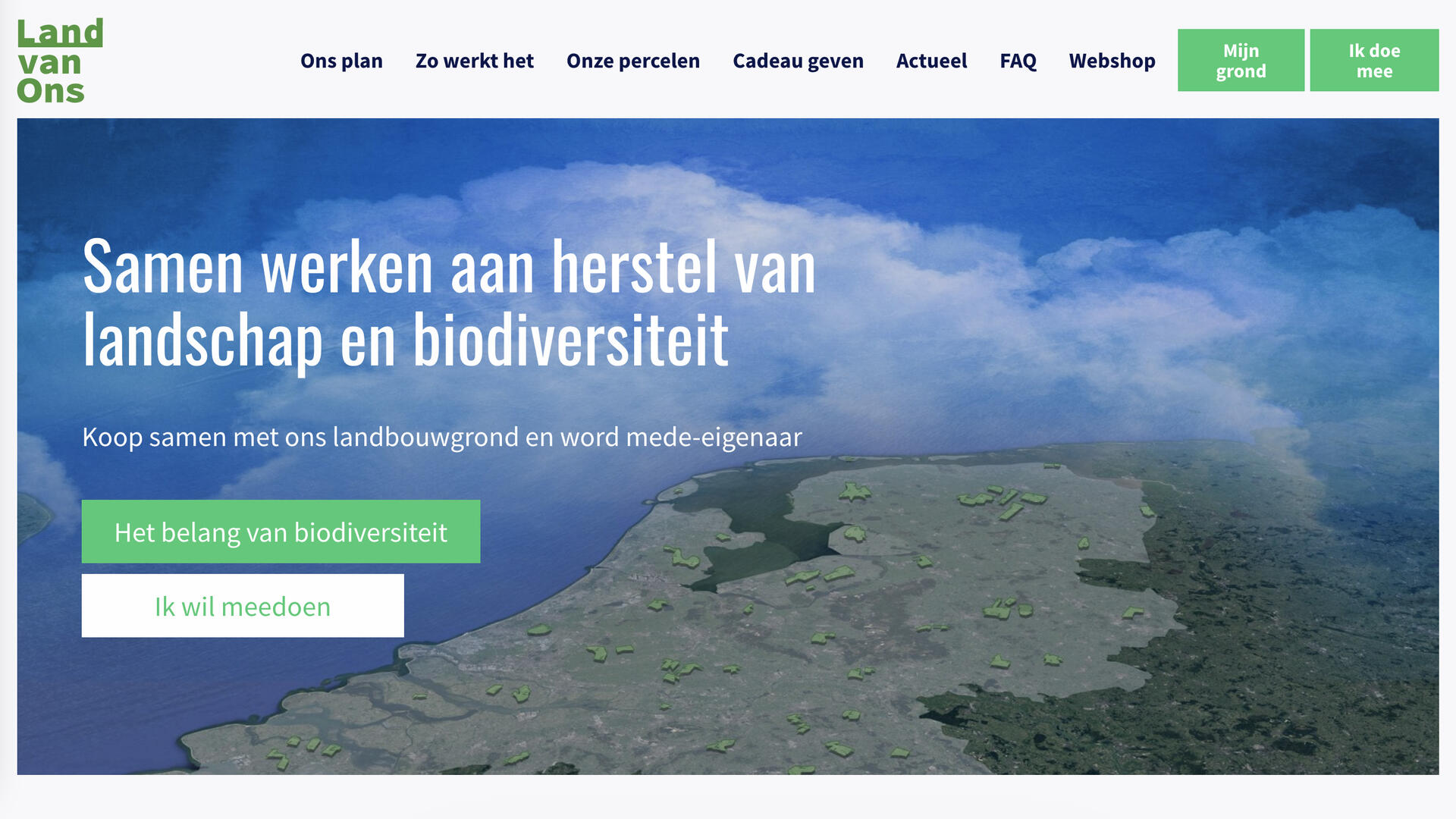 Website Land van Ons